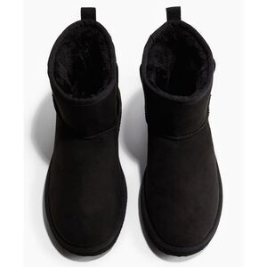 H&M Men's Warm Lined Slip on Black Boots Size 10.5 NEW with Tags